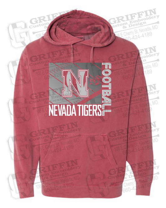 Comfort Colors Hoodie - Football - Nevada Tigers 26-Y