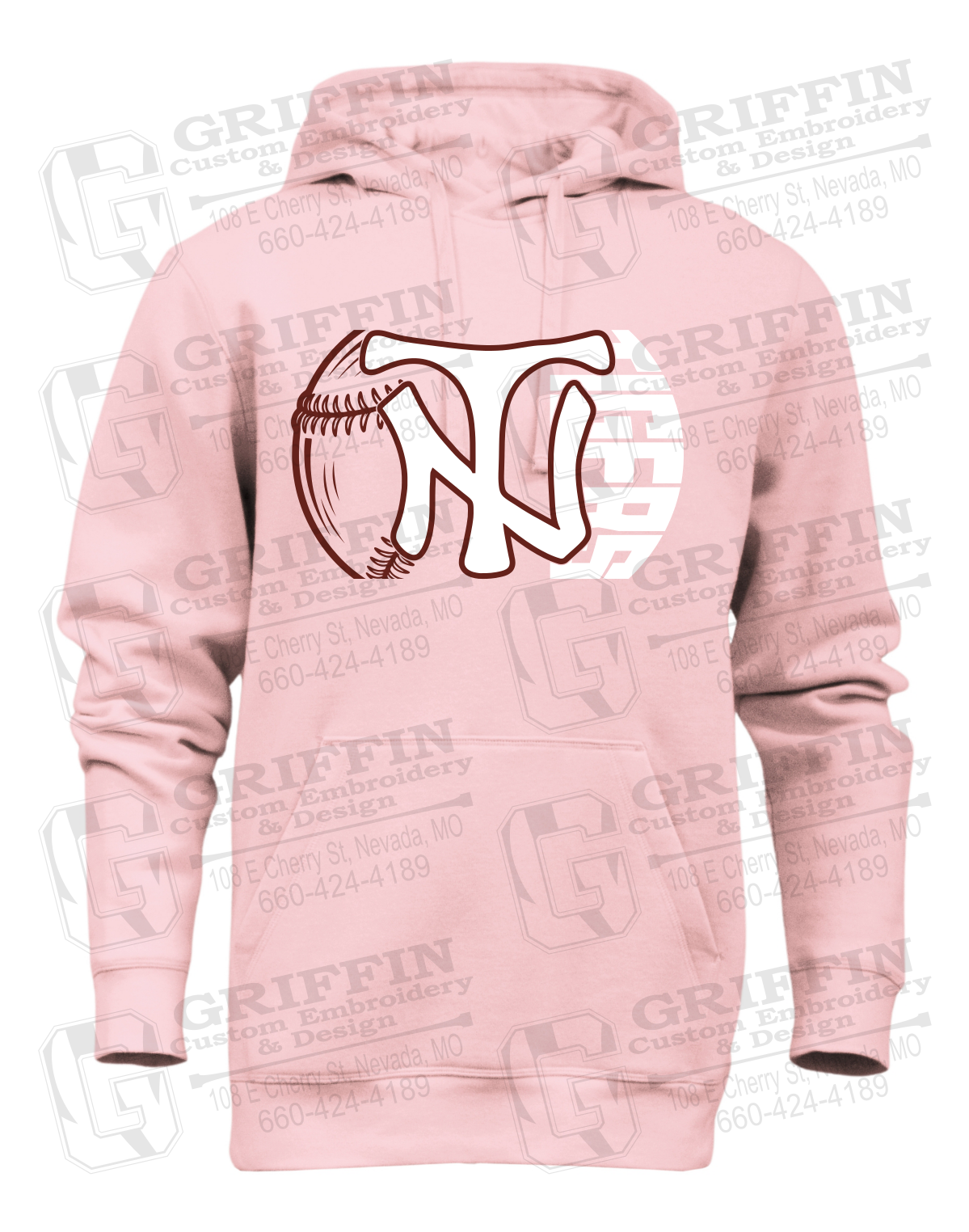 Heavyweight Fleece Hoodie - Softball - Nevada Tigers 26-Z