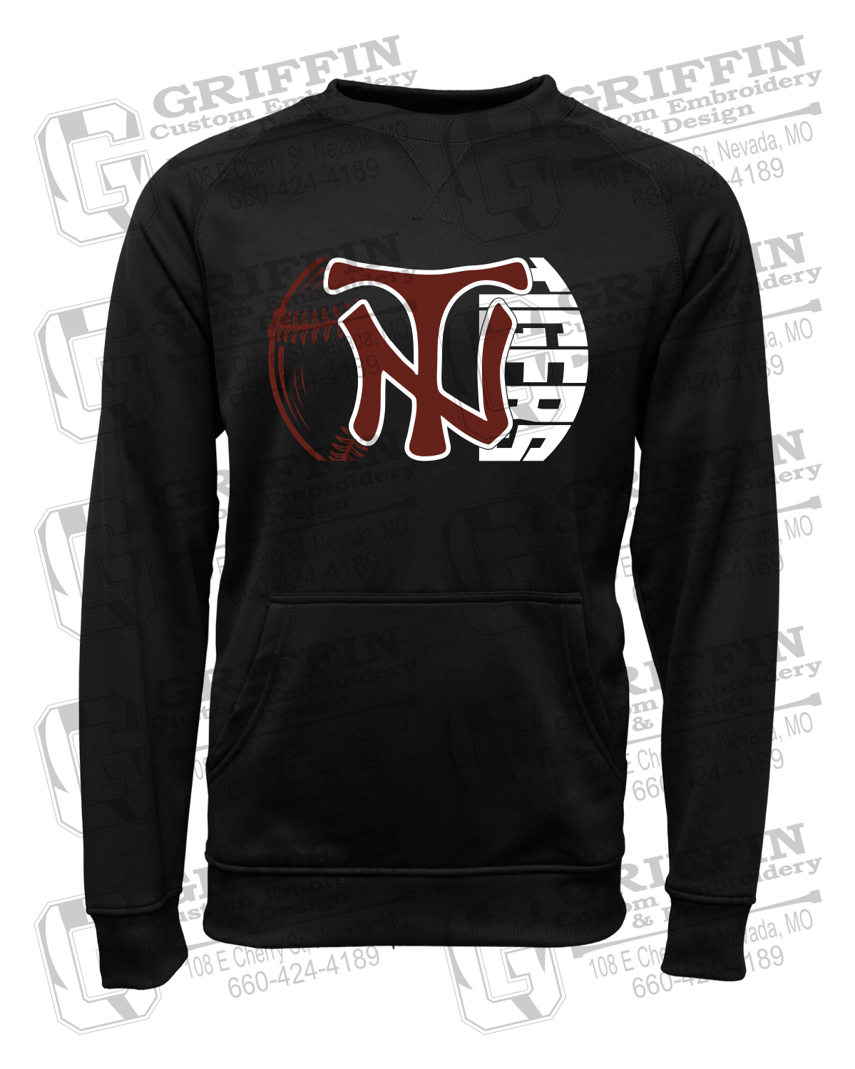 Performance Fleece Sweatshirt - Softball - Nevada Tigers 26-Z