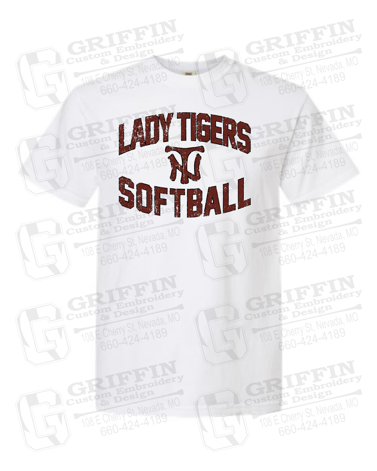 Comfort Colors Short Sleeve T-Shirt - Softball - Nevada Tigers 27-A