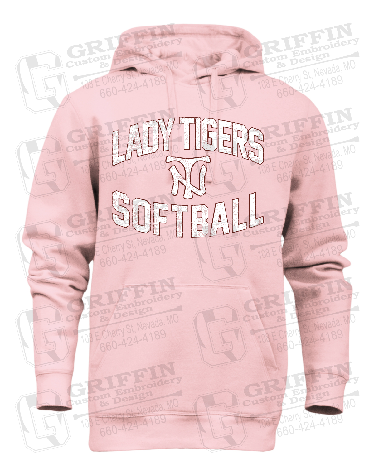 Heavyweight Fleece Hoodie - Softball - Nevada Tigers 27-A