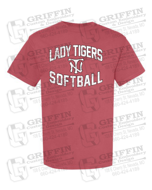Comfort Colors Short Sleeve T-Shirt - Softball - Nevada Tigers 27-A