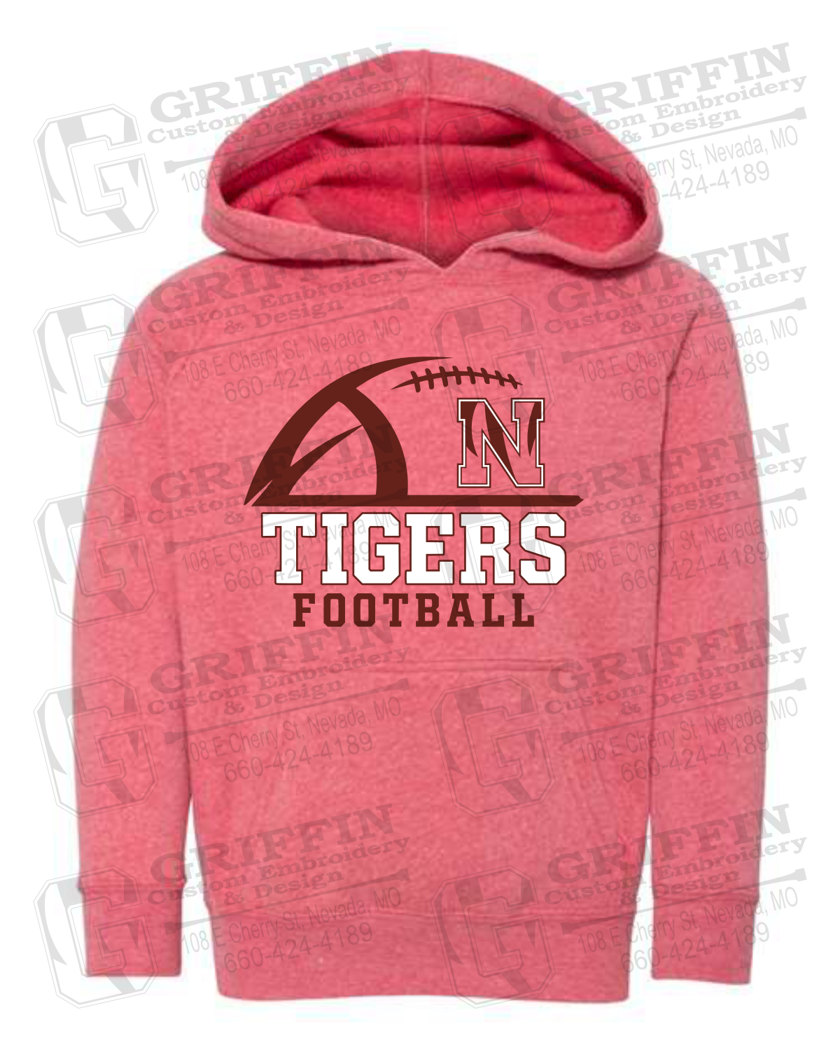 Toddler Hoodie - Football - Nevada Tigers 27-B