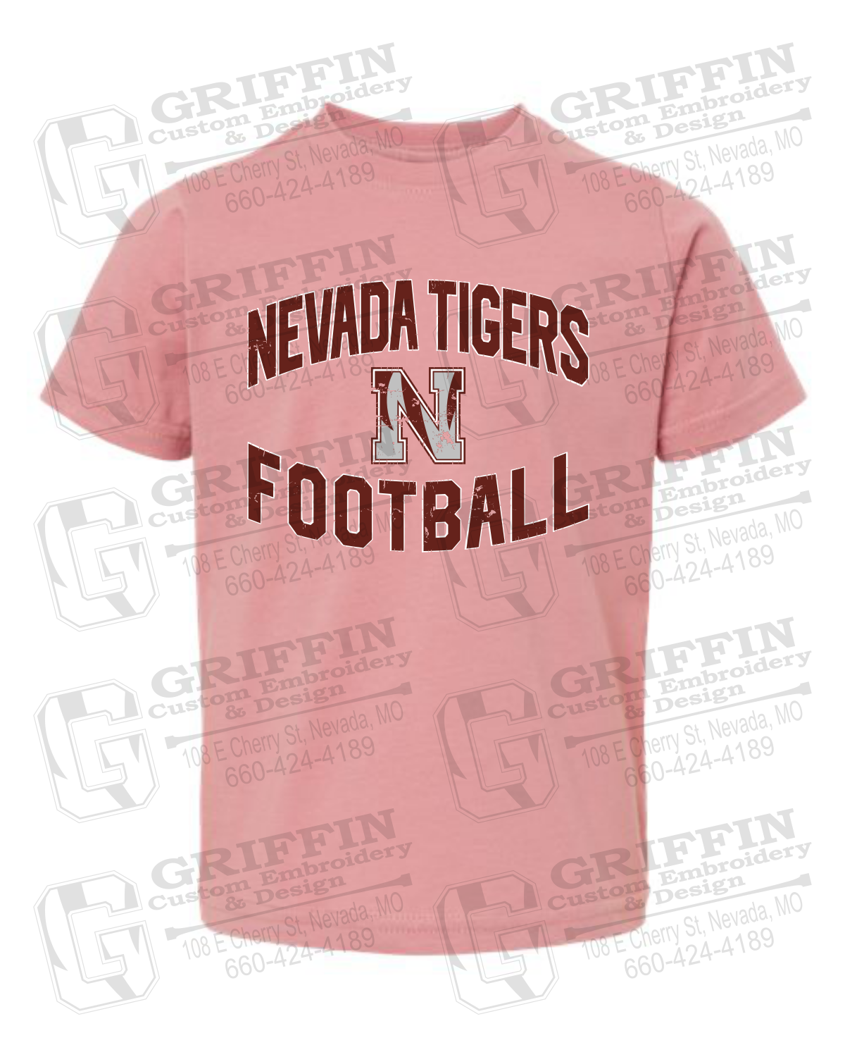 Toddler/Infant Cotton T-Shirt - Football - Nevada Tigers 27-C