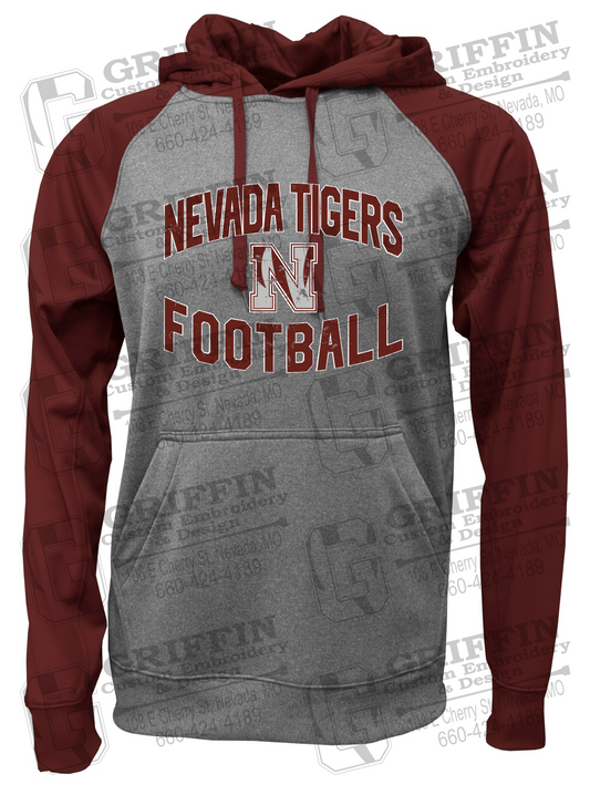 Performance Fleece Raglan Hoodie - Football - Nevada Tigers 27-C