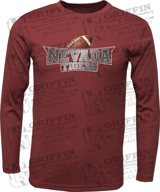 Dry-Fit Long Sleeve T-Shirt - Football - Nevada Tigers 27-E