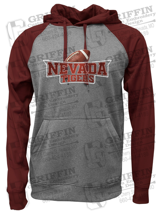 Performance Fleece Raglan Hoodie - Football - Nevada Tigers 27-E
