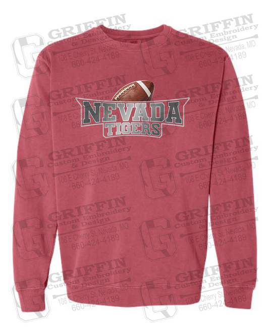 Comfort Colors Crewneck Sweatshirt - Football - Nevada Tigers 27-E