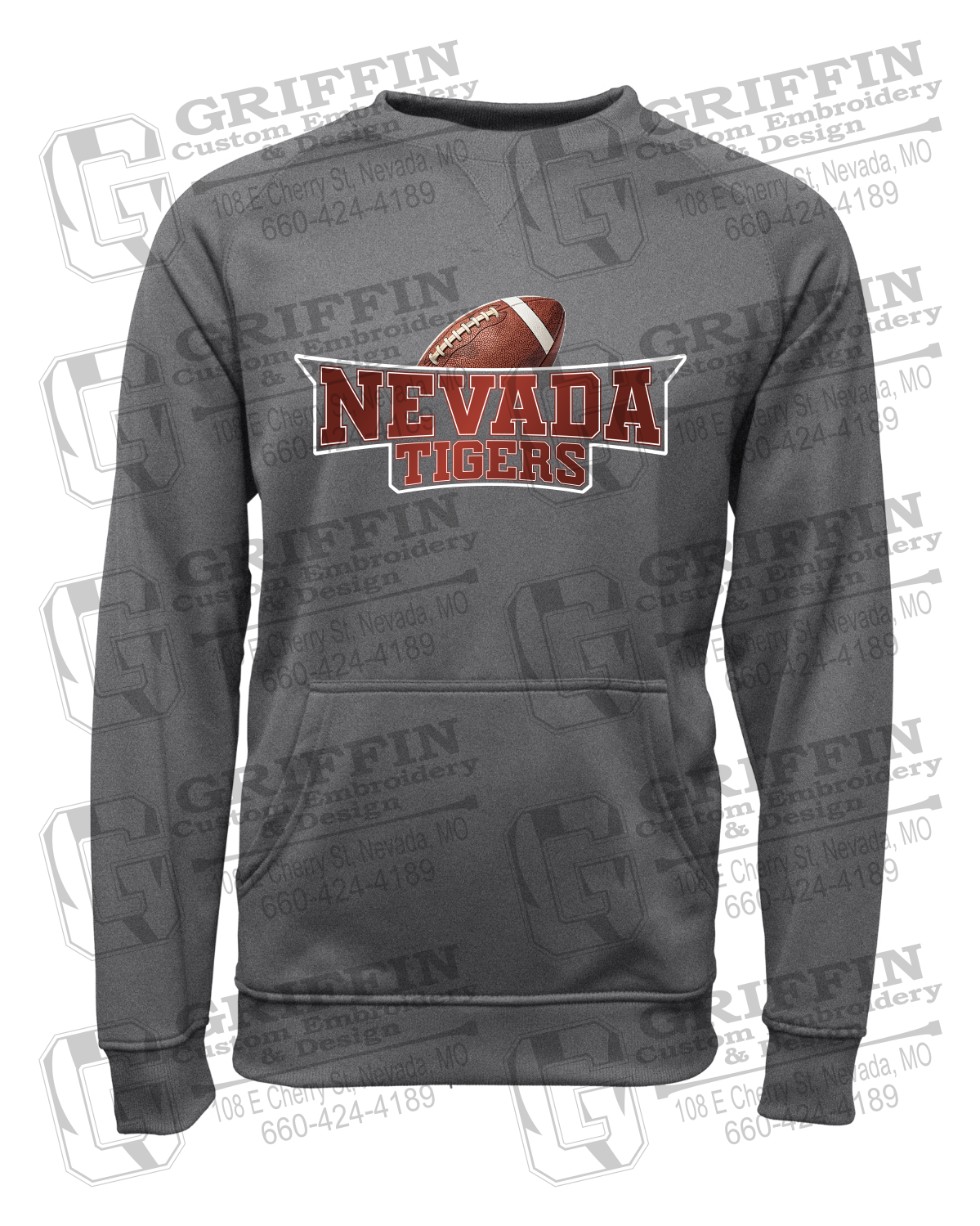 Performance Fleece Sweatshirt - Football - Nevada Tigers 27-E