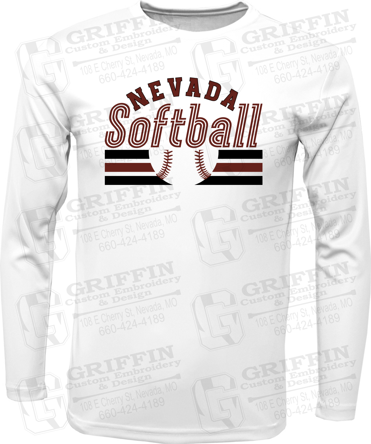 Dry-Fit Long Sleeve T-Shirt - Softball - Nevada Tigers 27-I