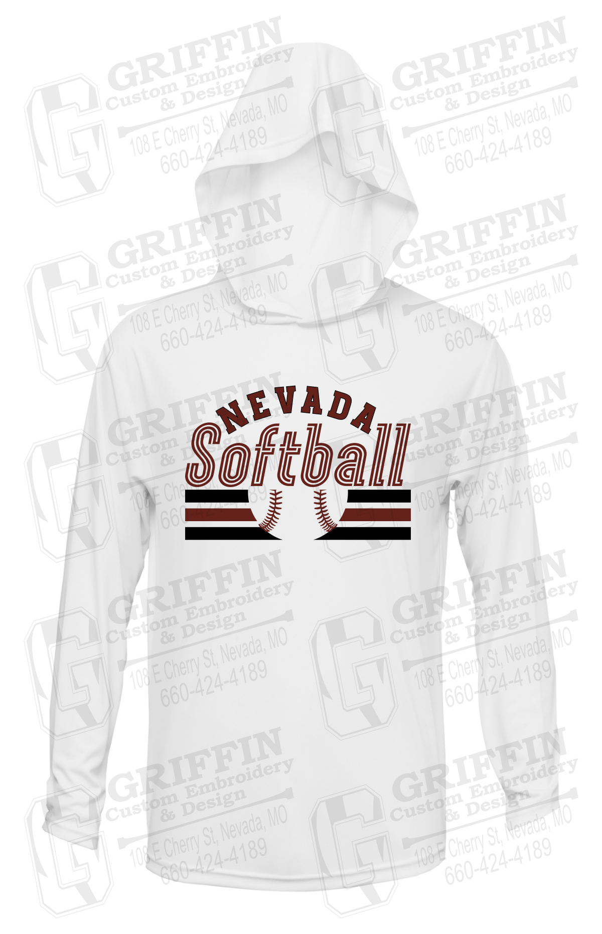 Dry-Fit T-Shirt Hoodie - Softball - Nevada Tigers 27-I