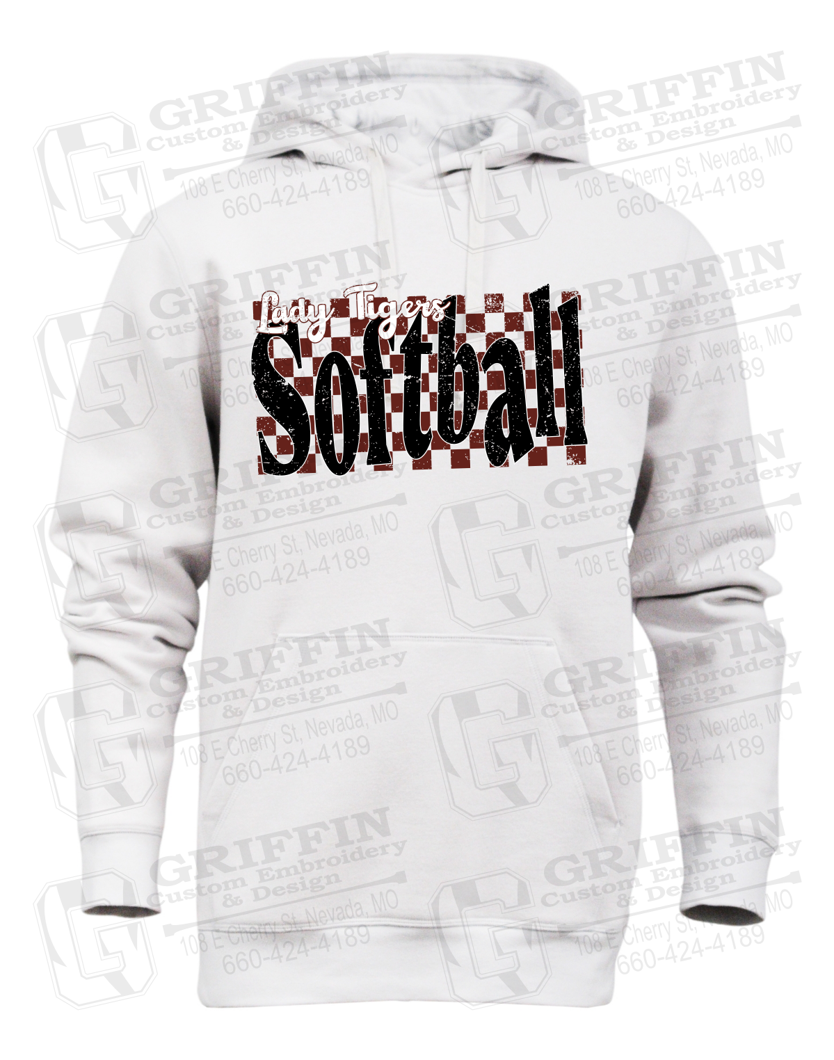Heavyweight Fleece Hoodie - Softball - Nevada Tigers 27-J