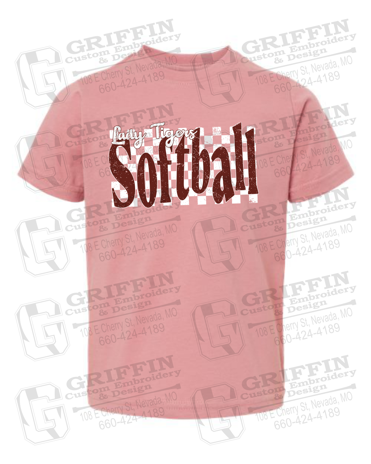 Toddler/Infant Cotton T-Shirt - Softball - Nevada Tigers 27-J