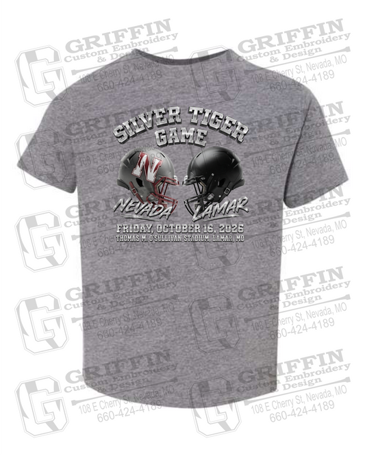 Toddler/Infant Cotton T-Shirt - Silver Tiger 2026 Football - Nevada Tigers 27-K