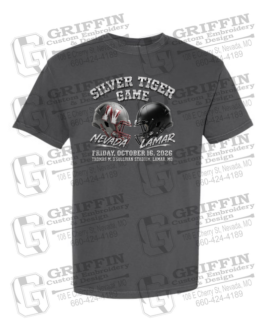 Comfort Colors Short Sleeve T-Shirt - Silver Tiger 2026 Football - Nevada Tigers 27-K