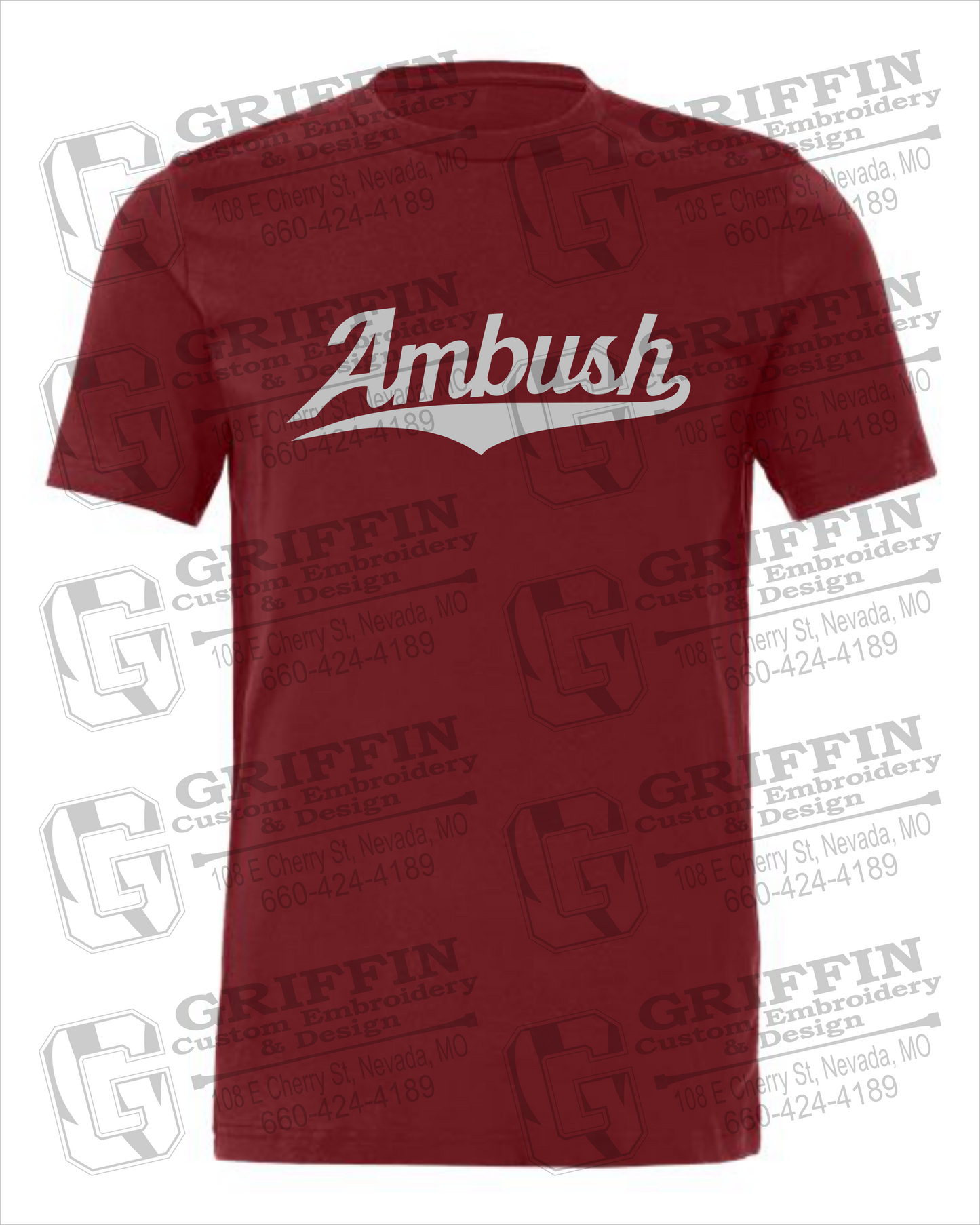 Cotton Short Sleeve T-Shirt - Ambush Baseball