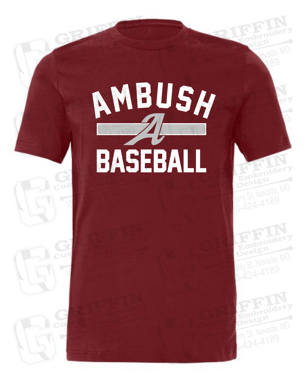 Cotton Short Sleeve T-Shirt - Ambush Baseball 25-A