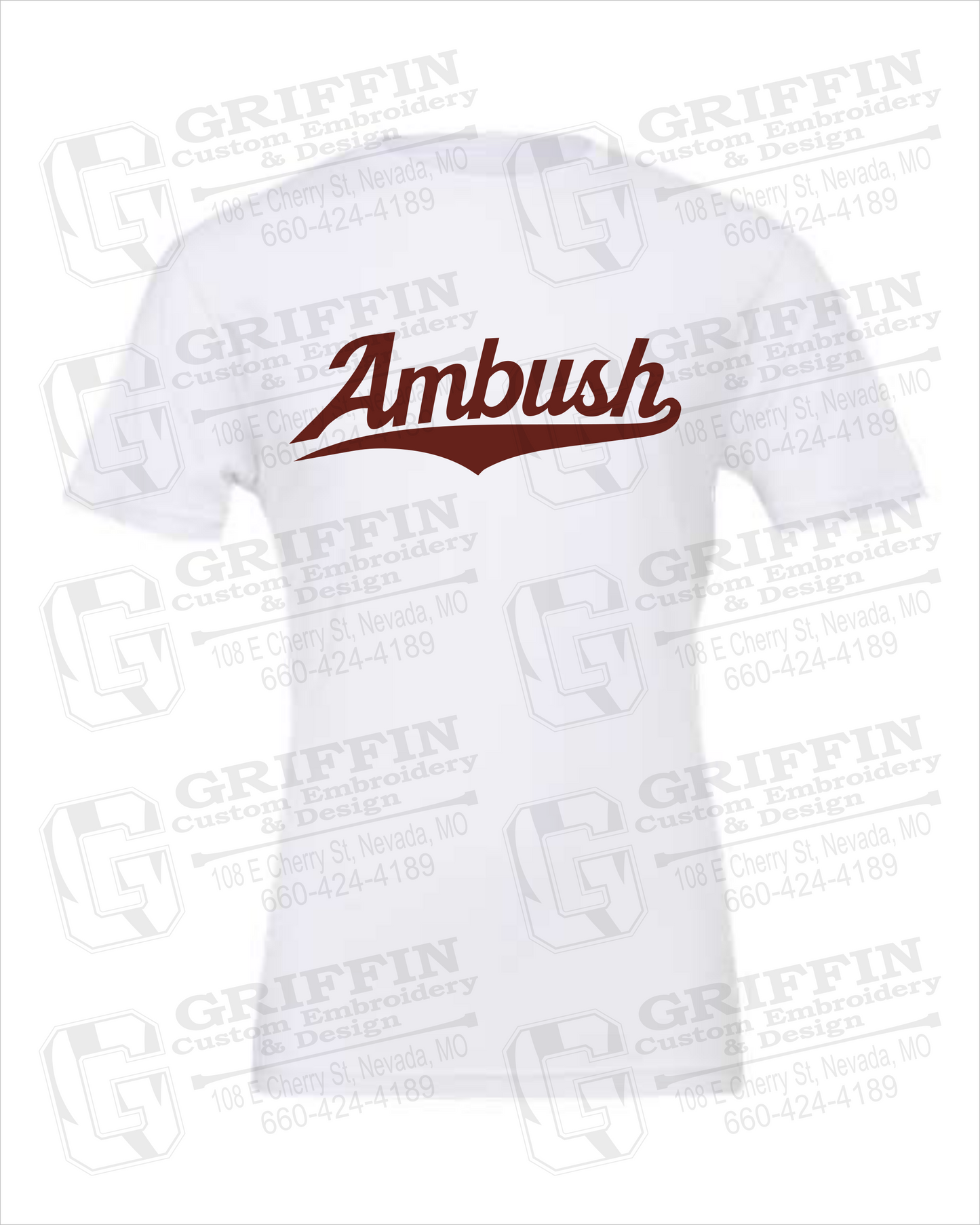 Cotton Short Sleeve T-Shirt - Ambush Baseball