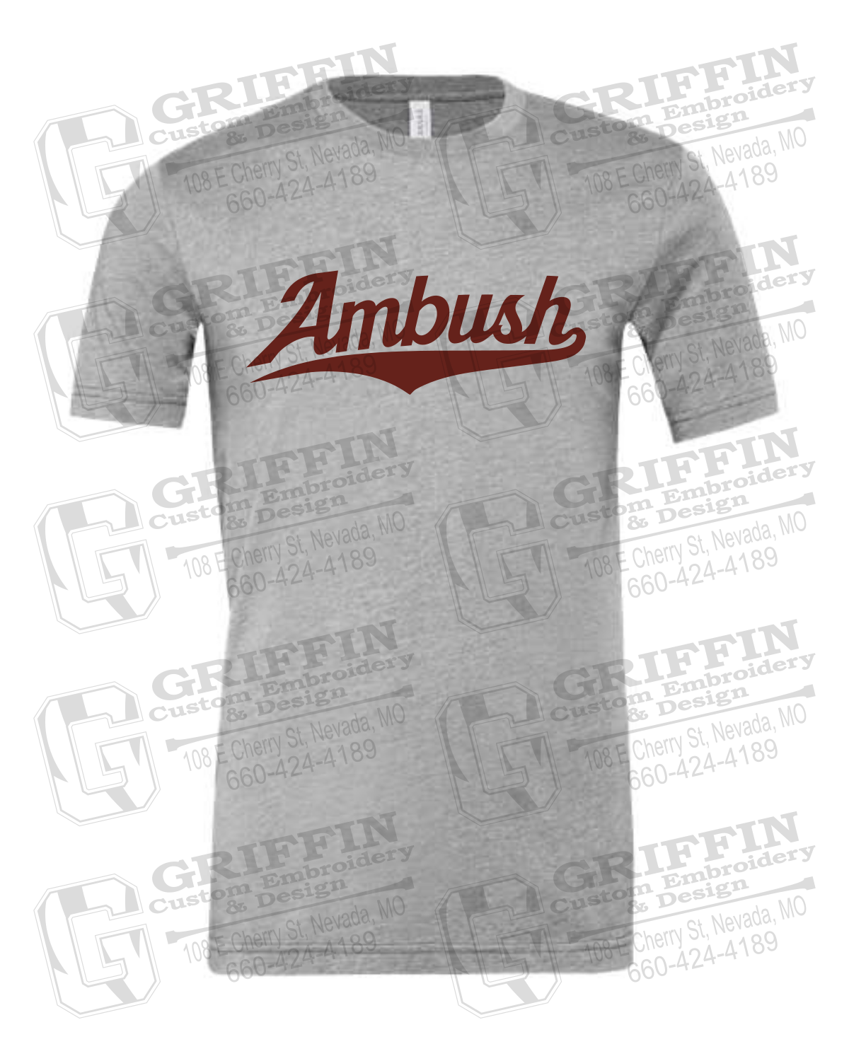 Cotton Short Sleeve T-Shirt - Ambush Baseball