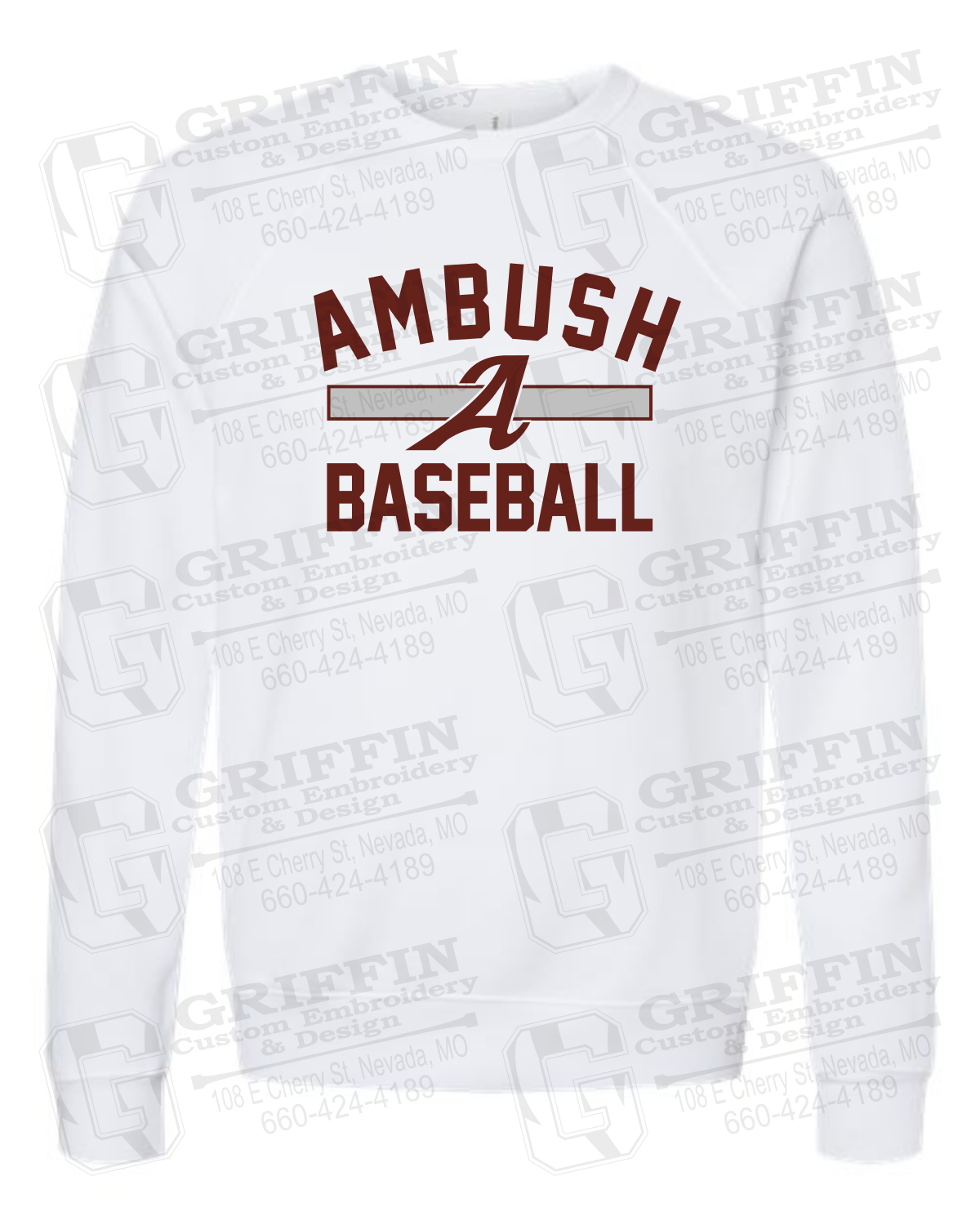 Sponge Fleece Sweatshirt - Ambush Baseball 25-A