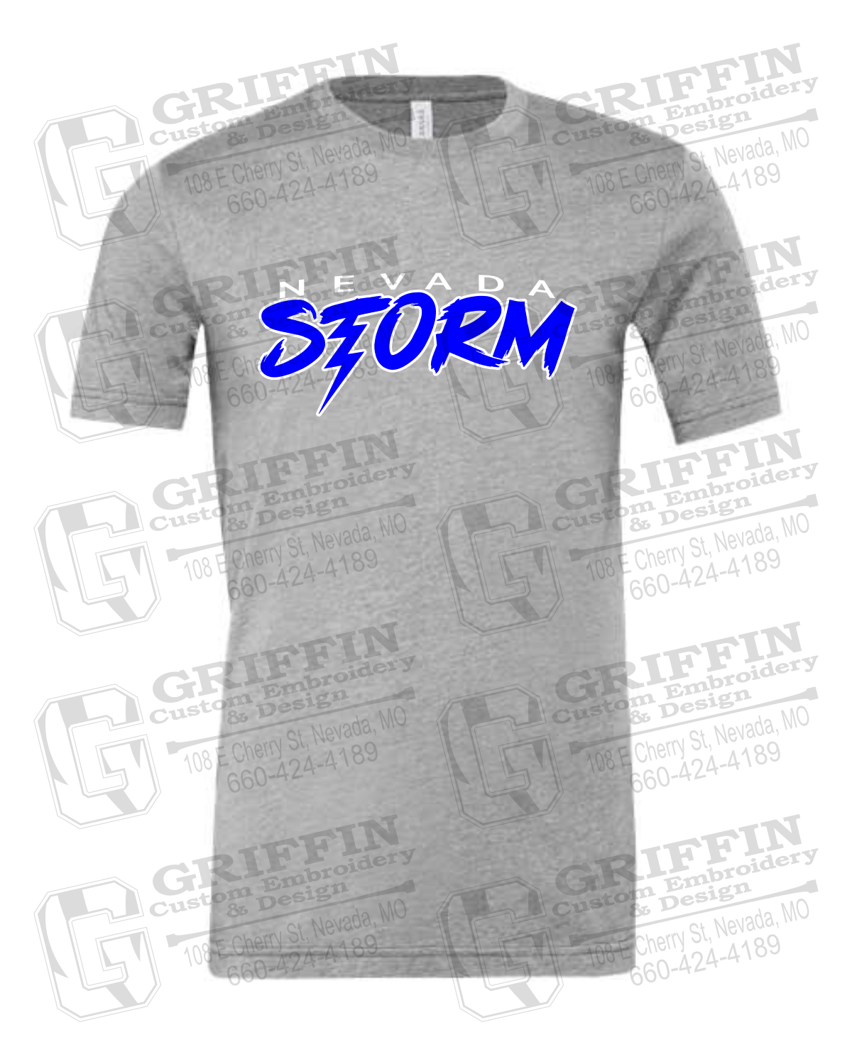 Cotton Short Sleeve T-Shirt - Basketball - Nevada Storm