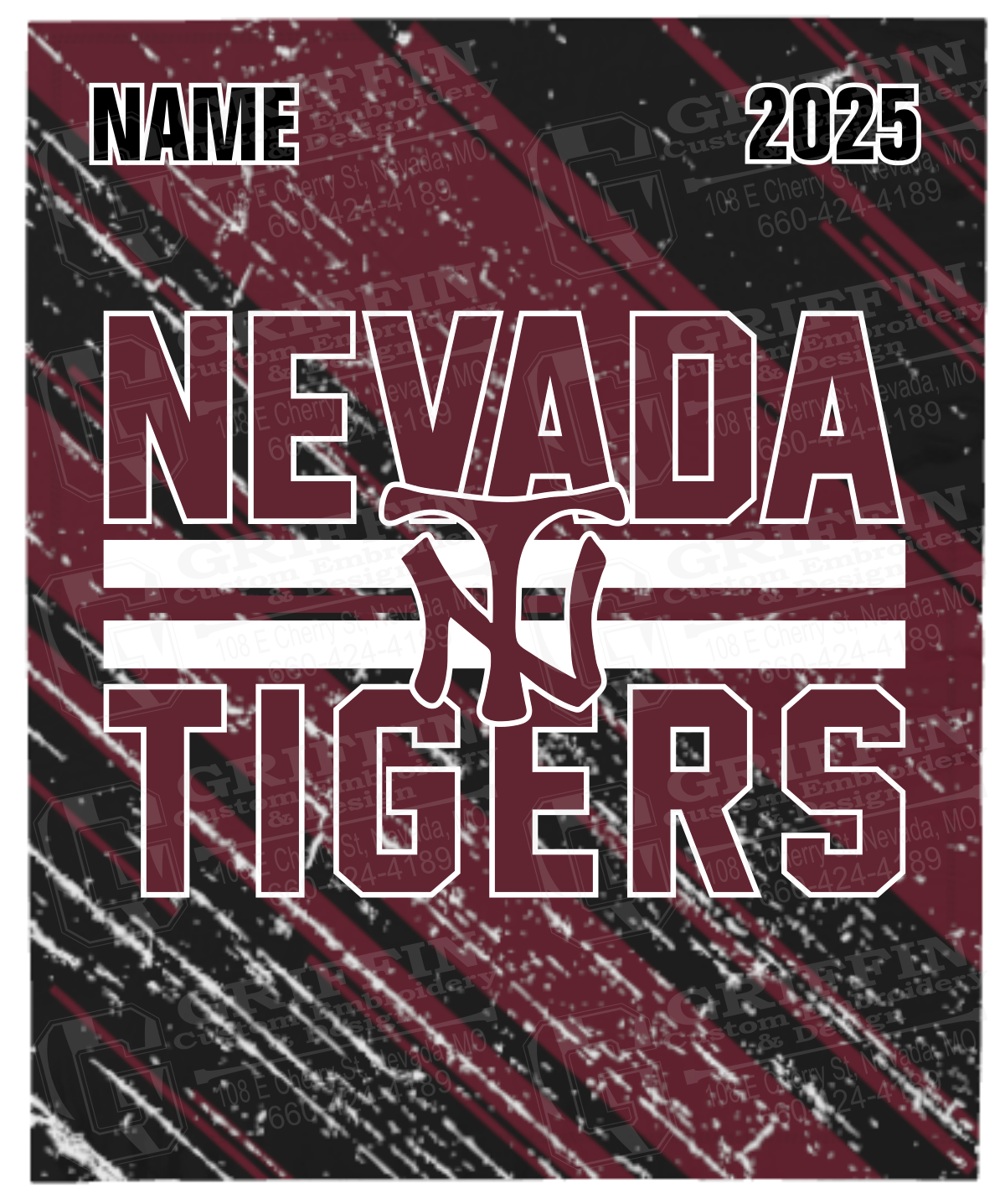 Microfleece Blanket - Nevada Tigers Axis 25-U - (2-3 Weeks Fulfillment Time)