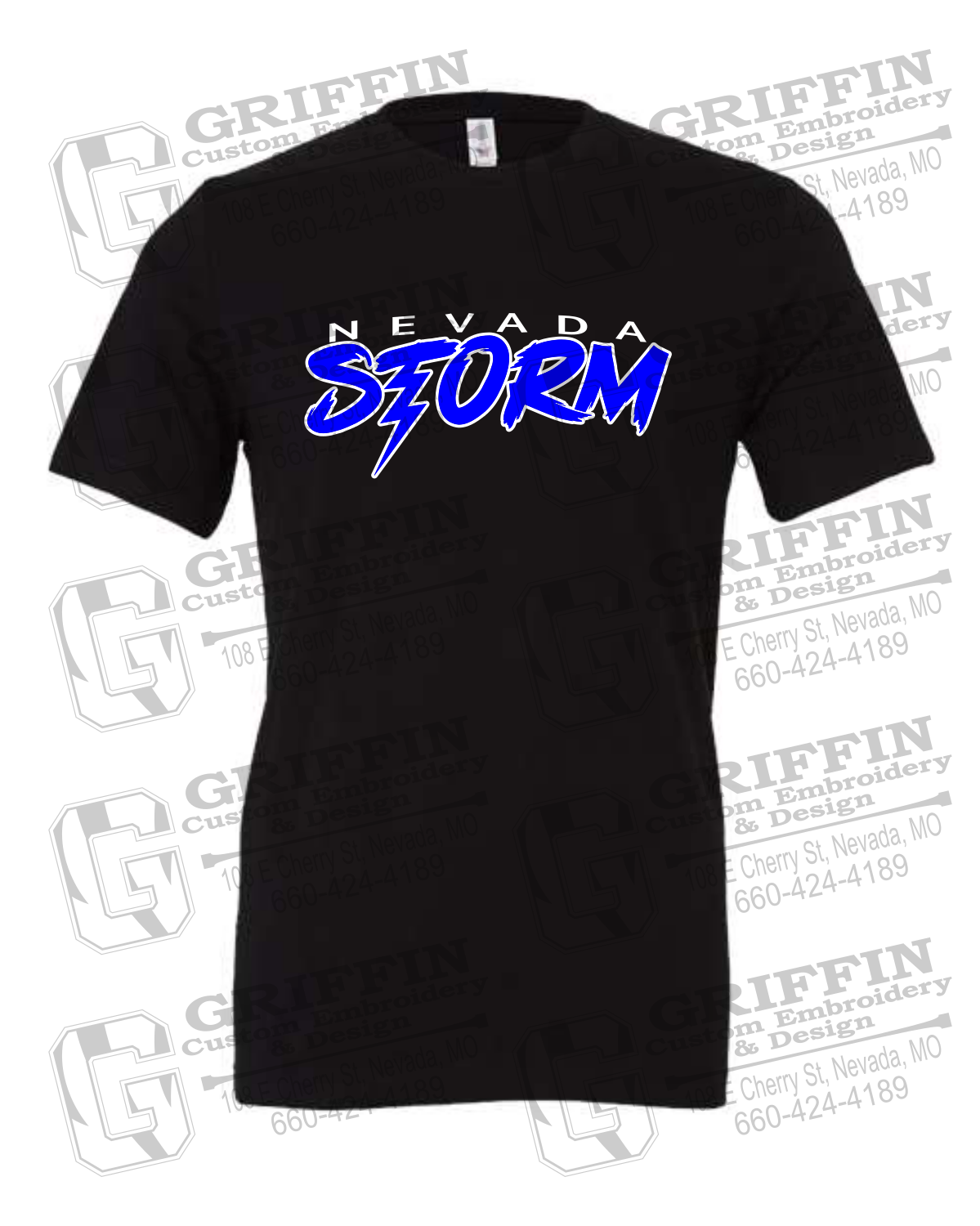 Cotton Short Sleeve T-Shirt - Basketball - Nevada Storm