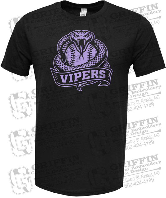 Soft-Tek Short Sleeve T-Shirt - Violet Vipers