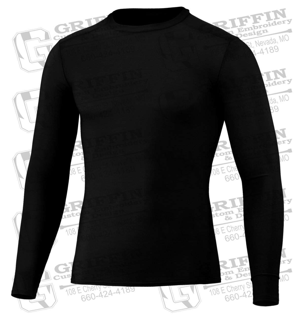 Mens Long Sleeve Compression Shirt - Blank