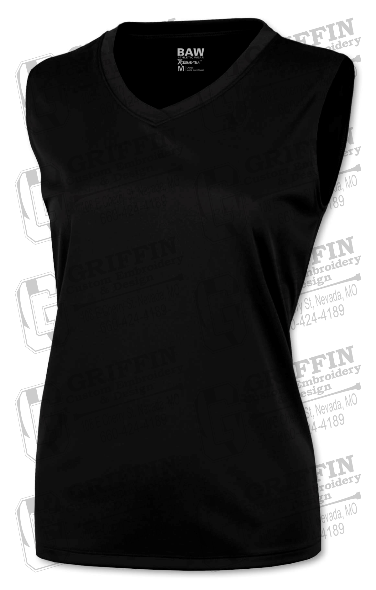 Womens Sleeveless Dry-Fit Shirt - Blank