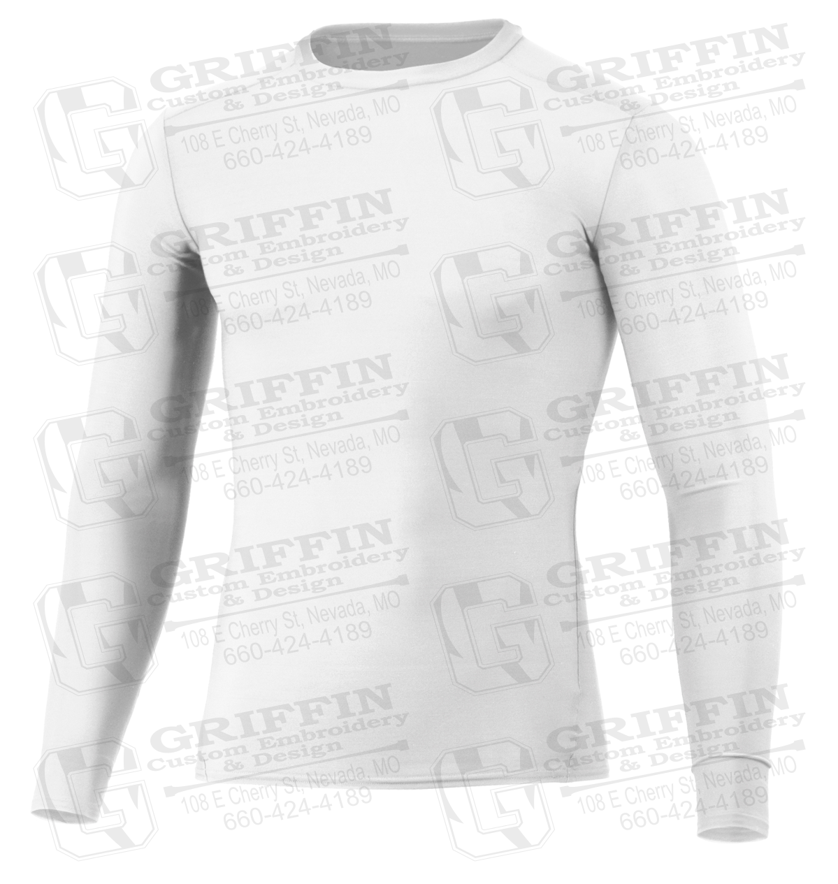 Mens Long Sleeve Compression Shirt - Blank