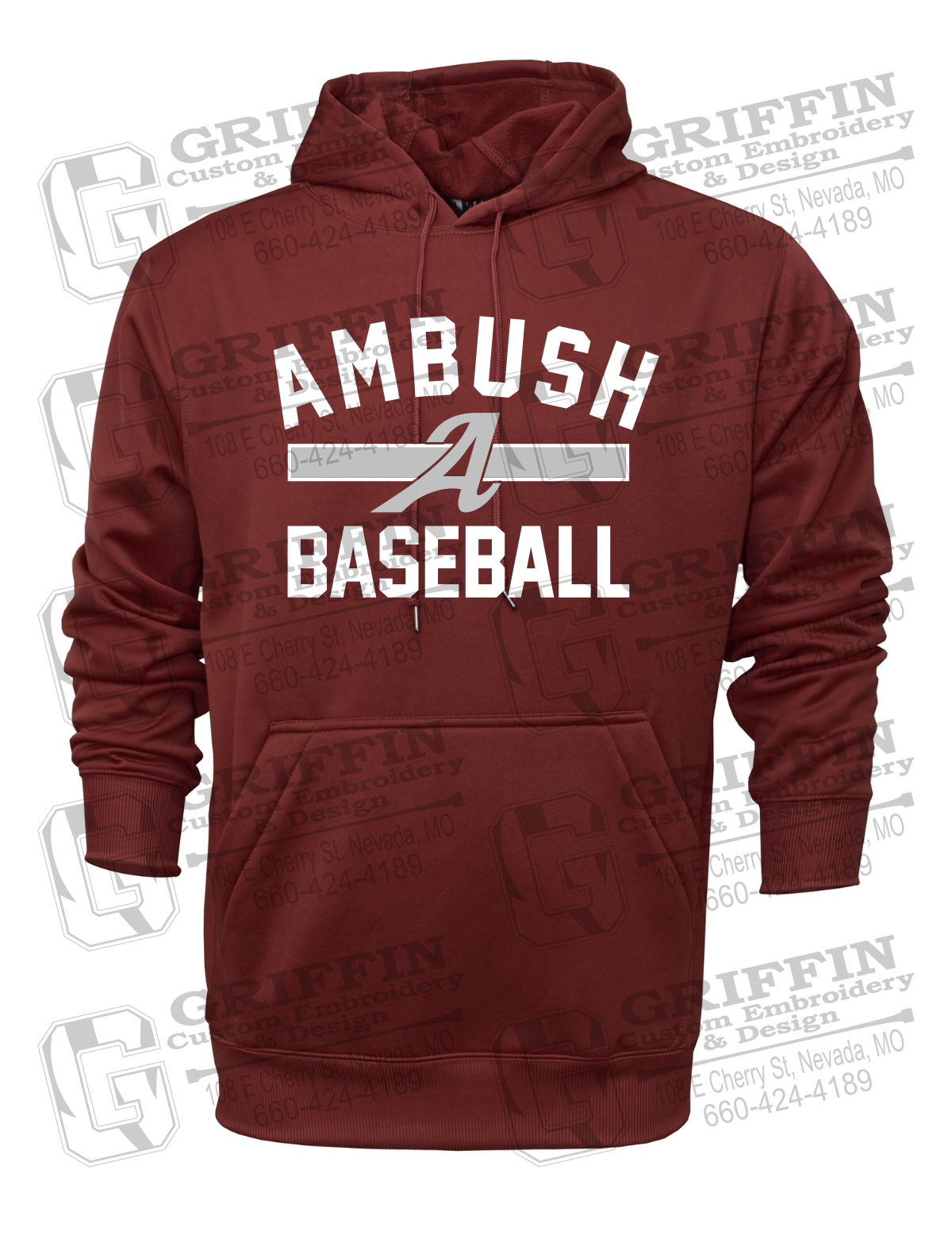 Performance Fleece Hoodie - Ambush Baseball 25-A