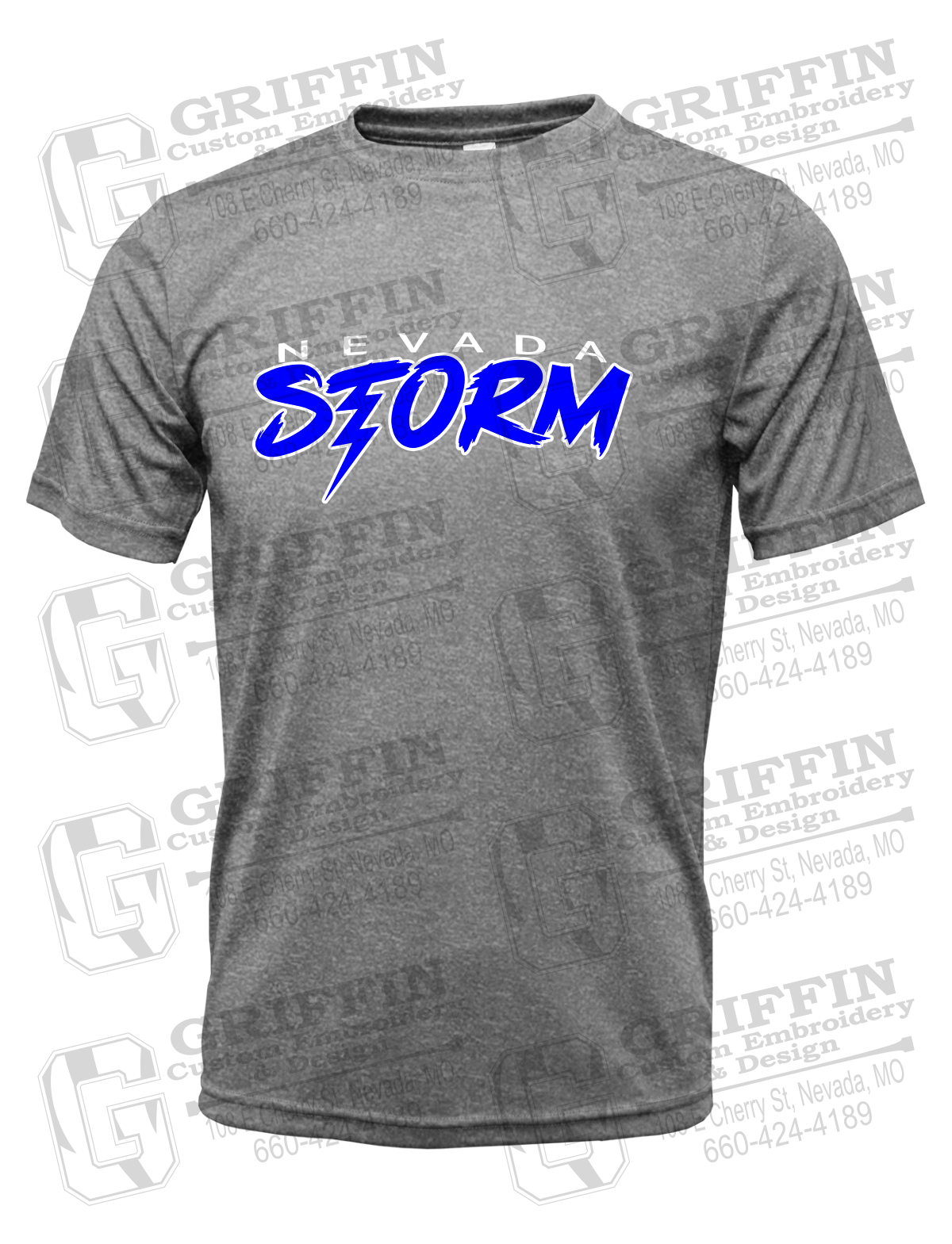 Dry-Fit Short Sleeve T-Shirt - Basketball - Nevada Storm