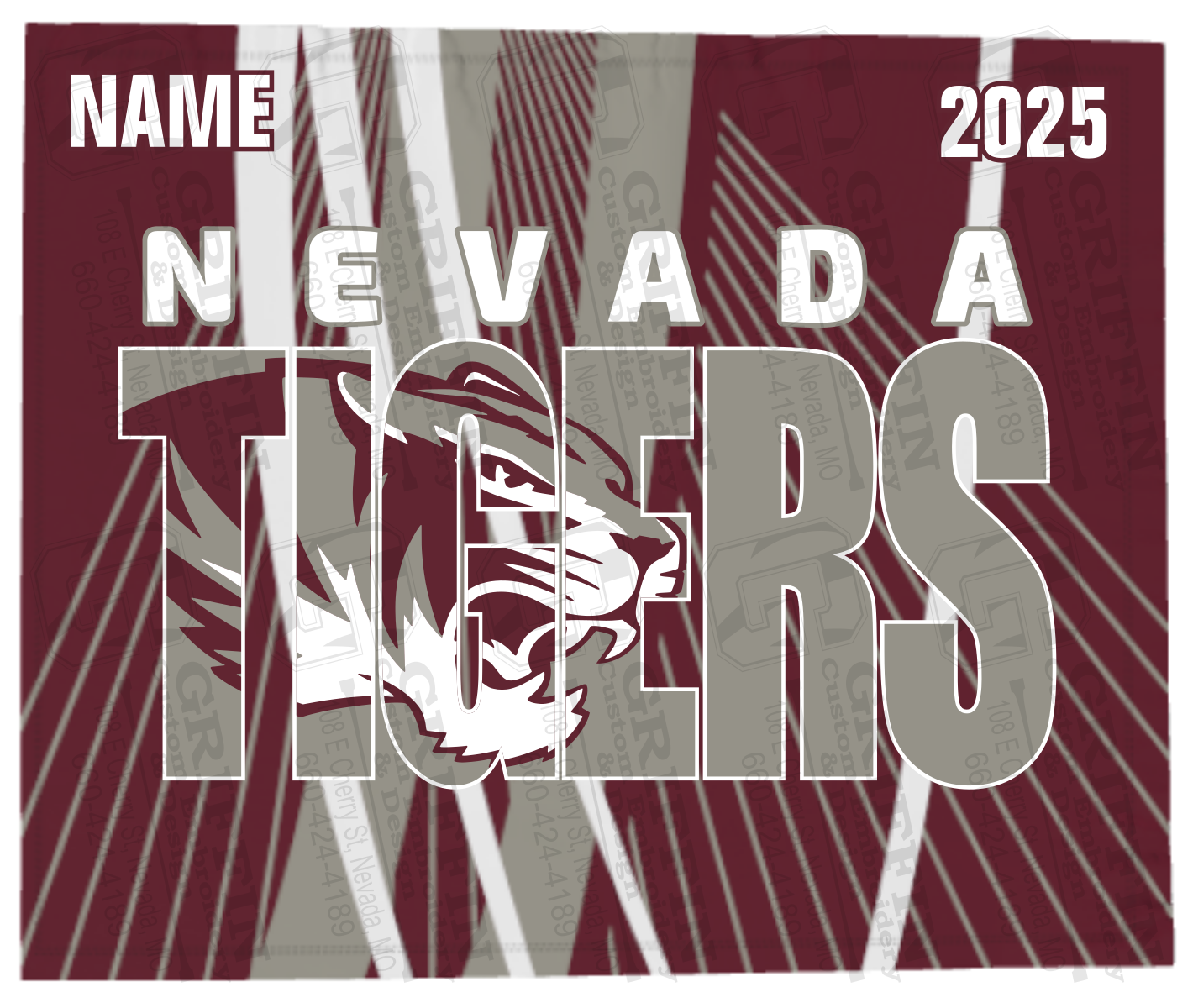 Microfleece Blanket - Nevada Tigers Infinity 23-F - (2-3 Weeks Fulfillment Time)