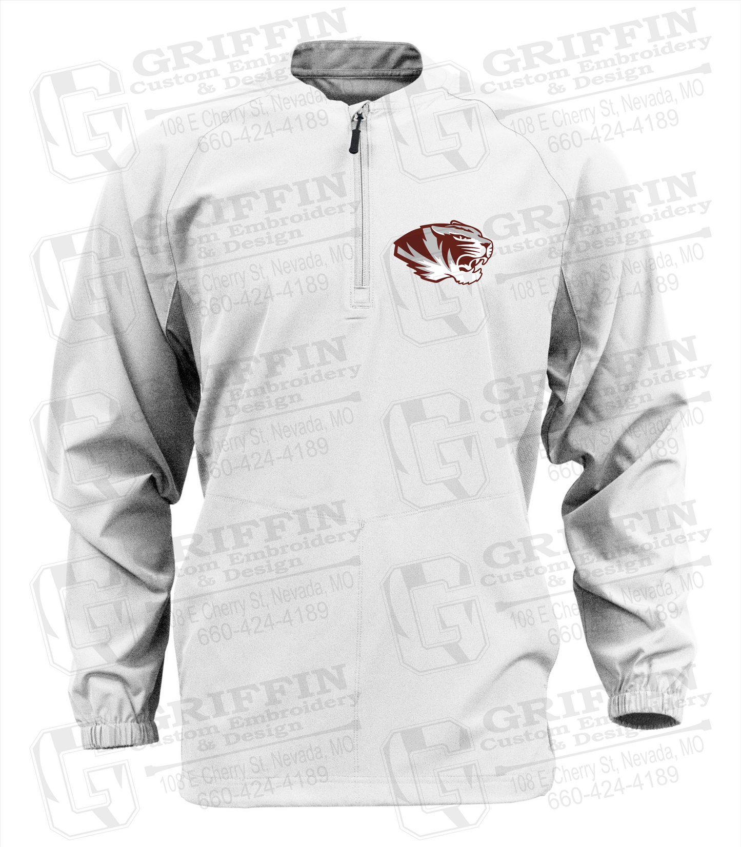 Long Sleeve Cage Jacket - Nevada Tiger Head Logo