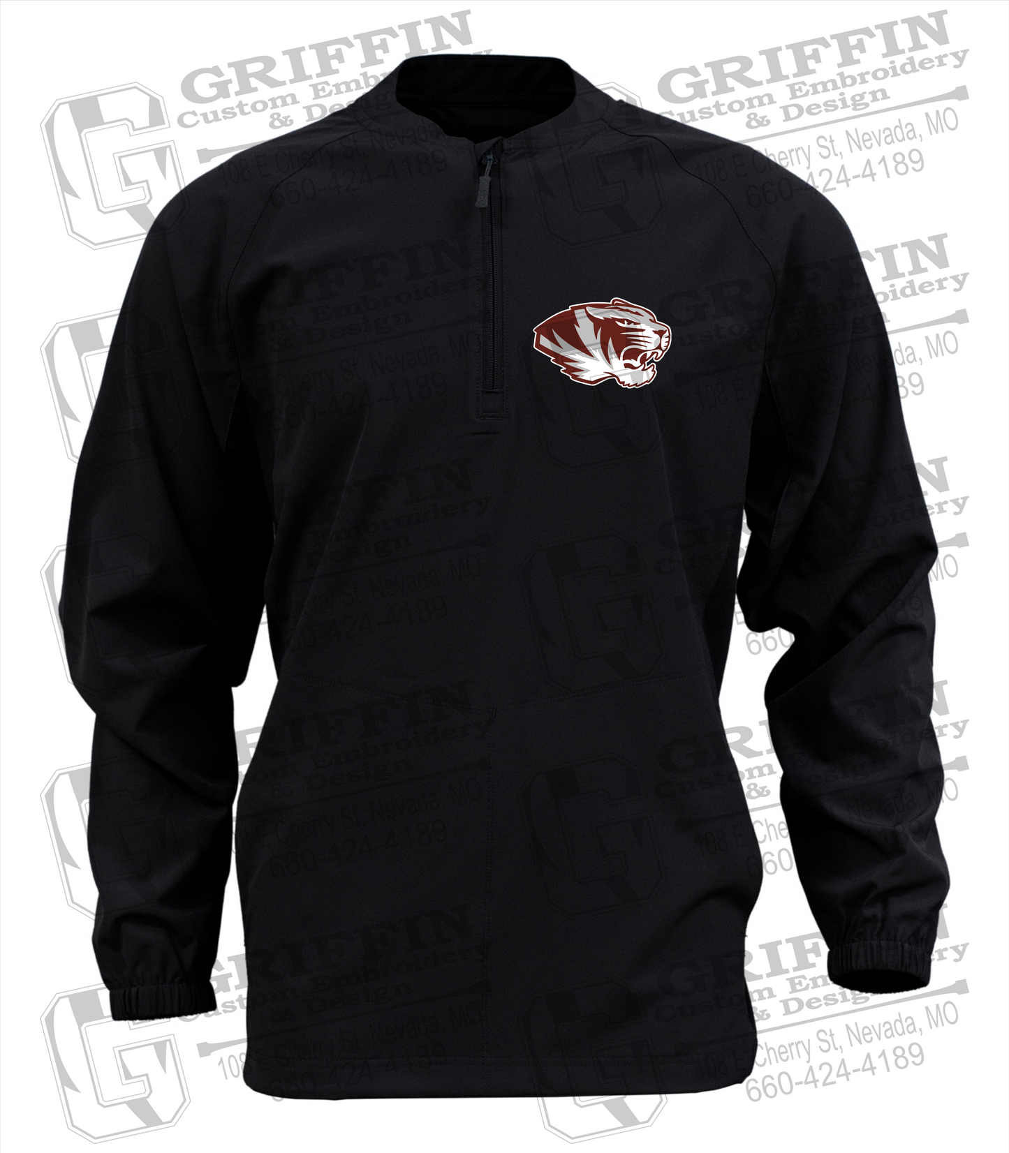 Long Sleeve Cage Jacket - Nevada Tiger Head Logo
