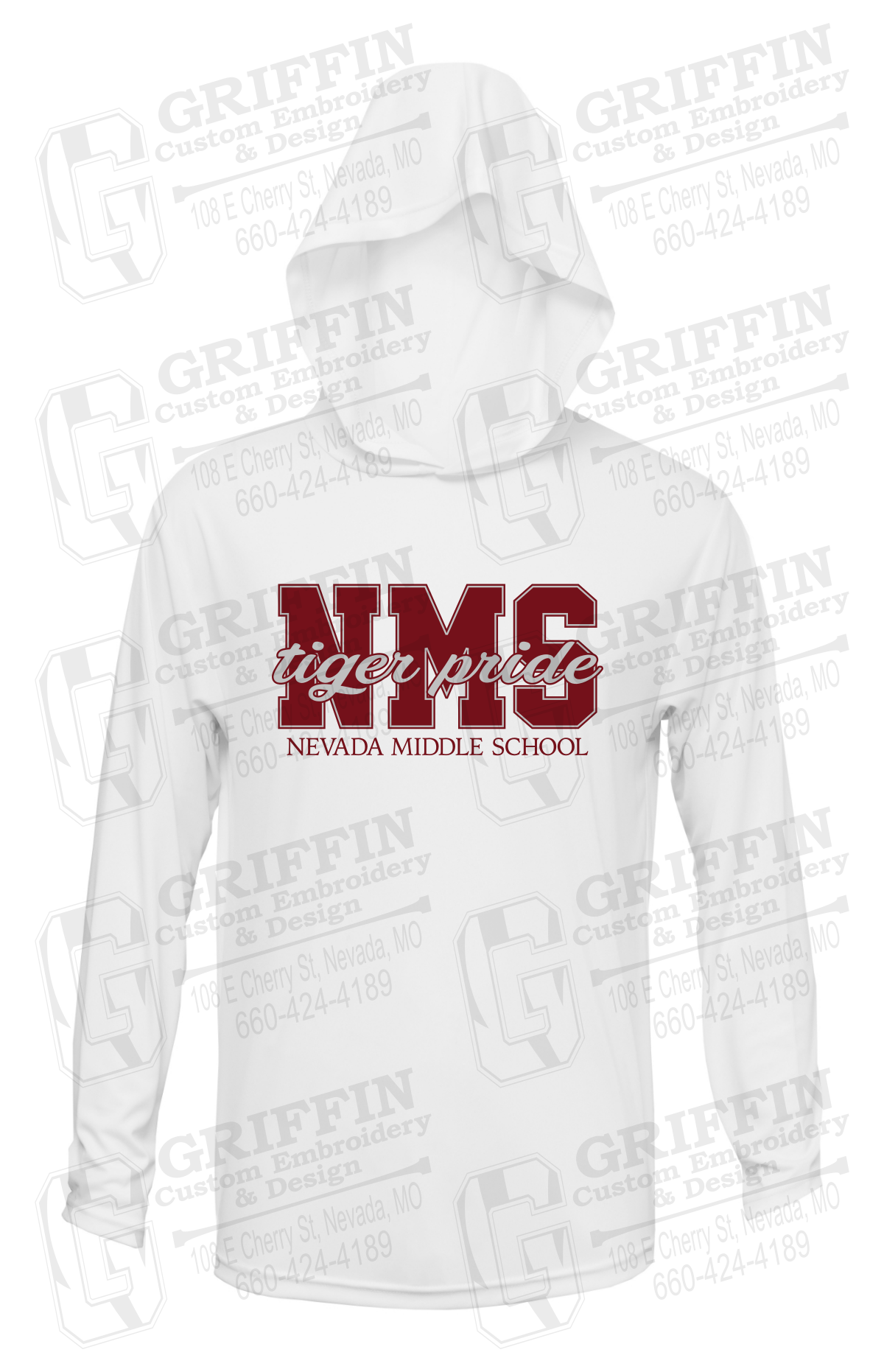 Dry-Fit T-Shirt Hoodie - Nevada Tigers NMS-001