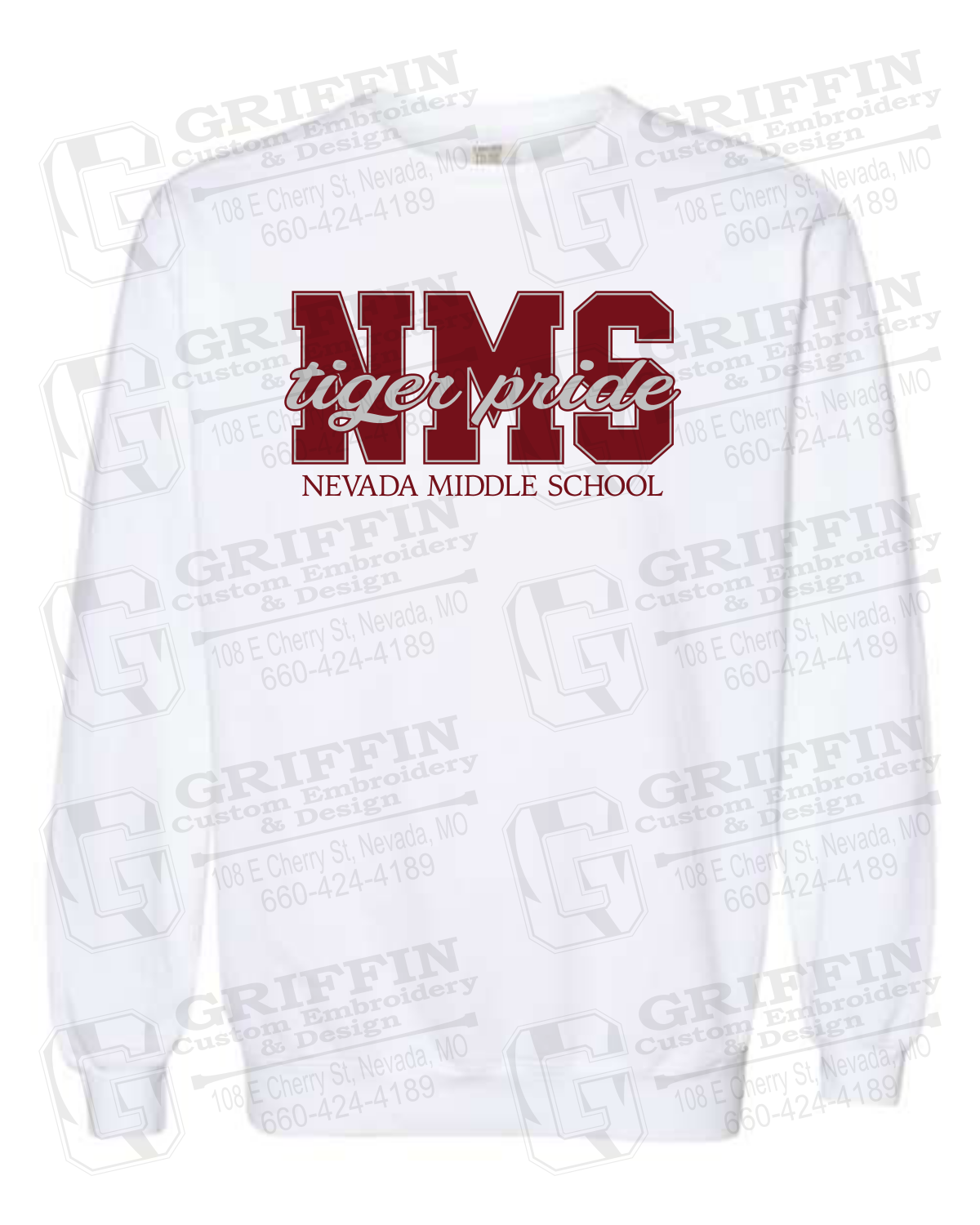 Comfort Colors Crewneck Sweatshirt - Nevada Tigers NMS-001