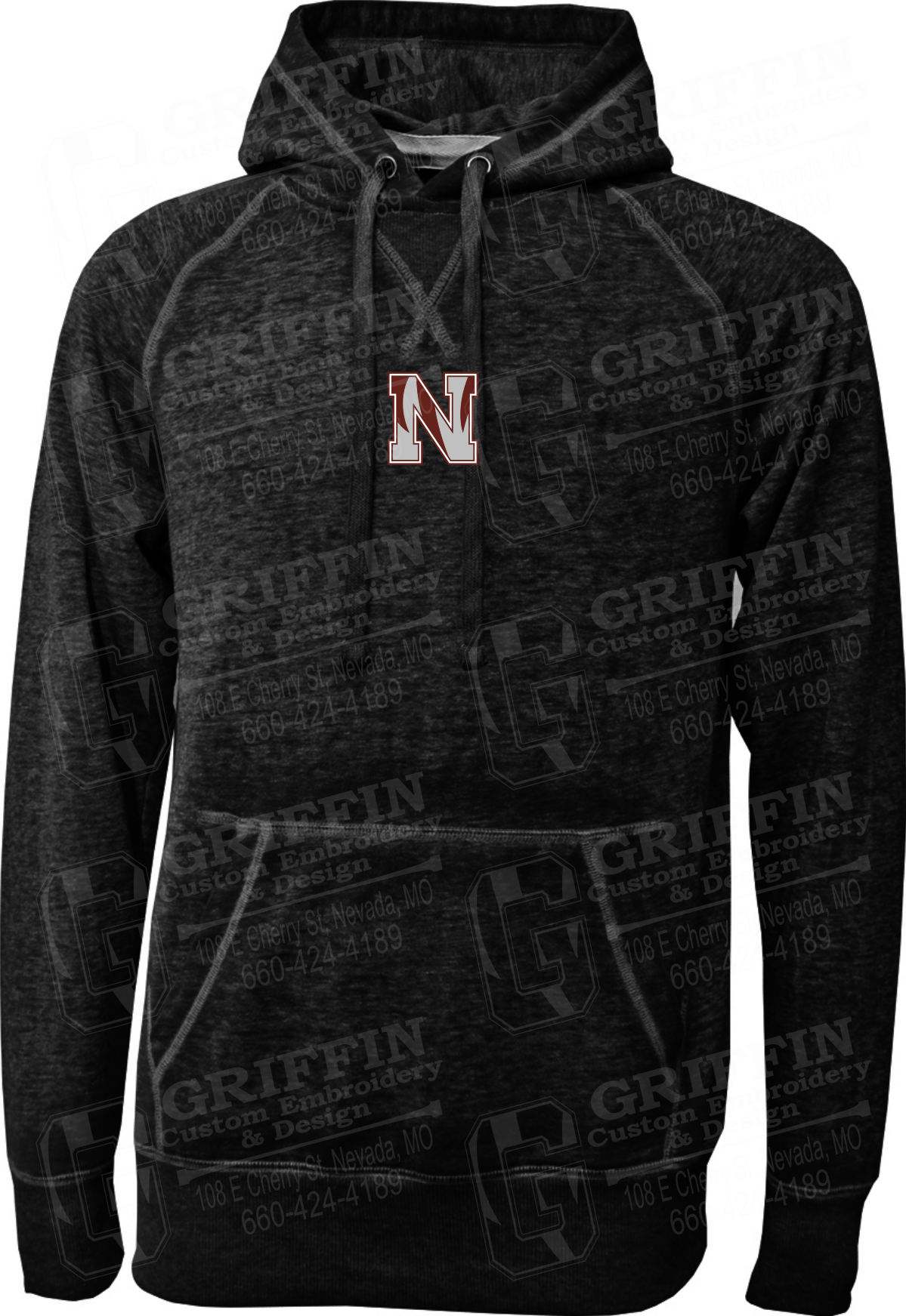 Burnout Fleece Hoodie - Nevada Tigers N Logo