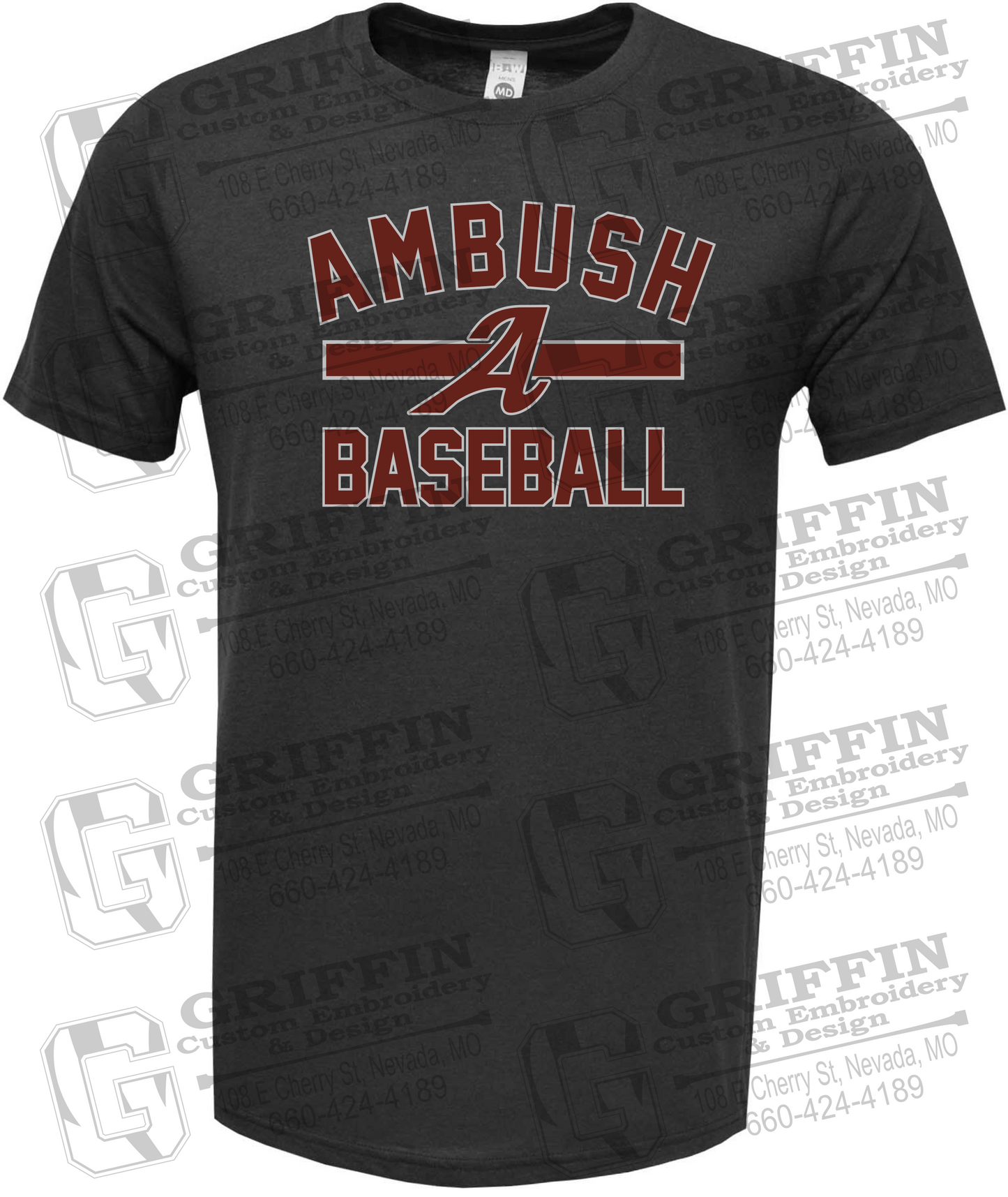 Soft-Tek Short Sleeve T-Shirt - Ambush Baseball 25-A