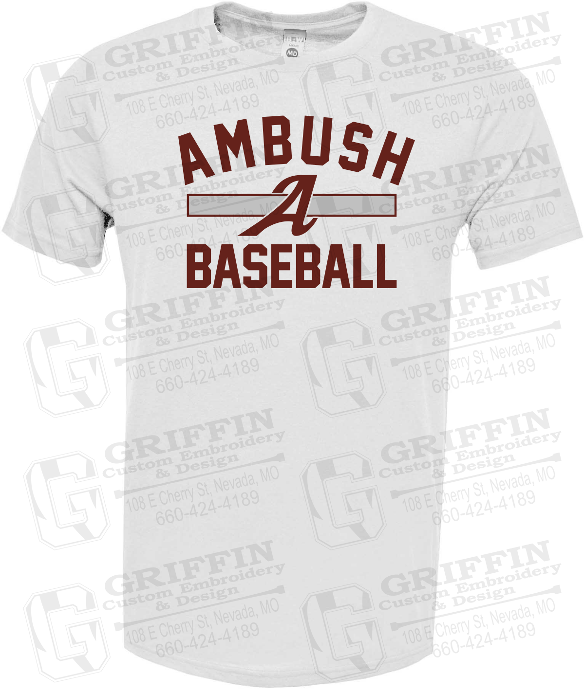 Soft-Tek Short Sleeve T-Shirt - Ambush Baseball 25-A