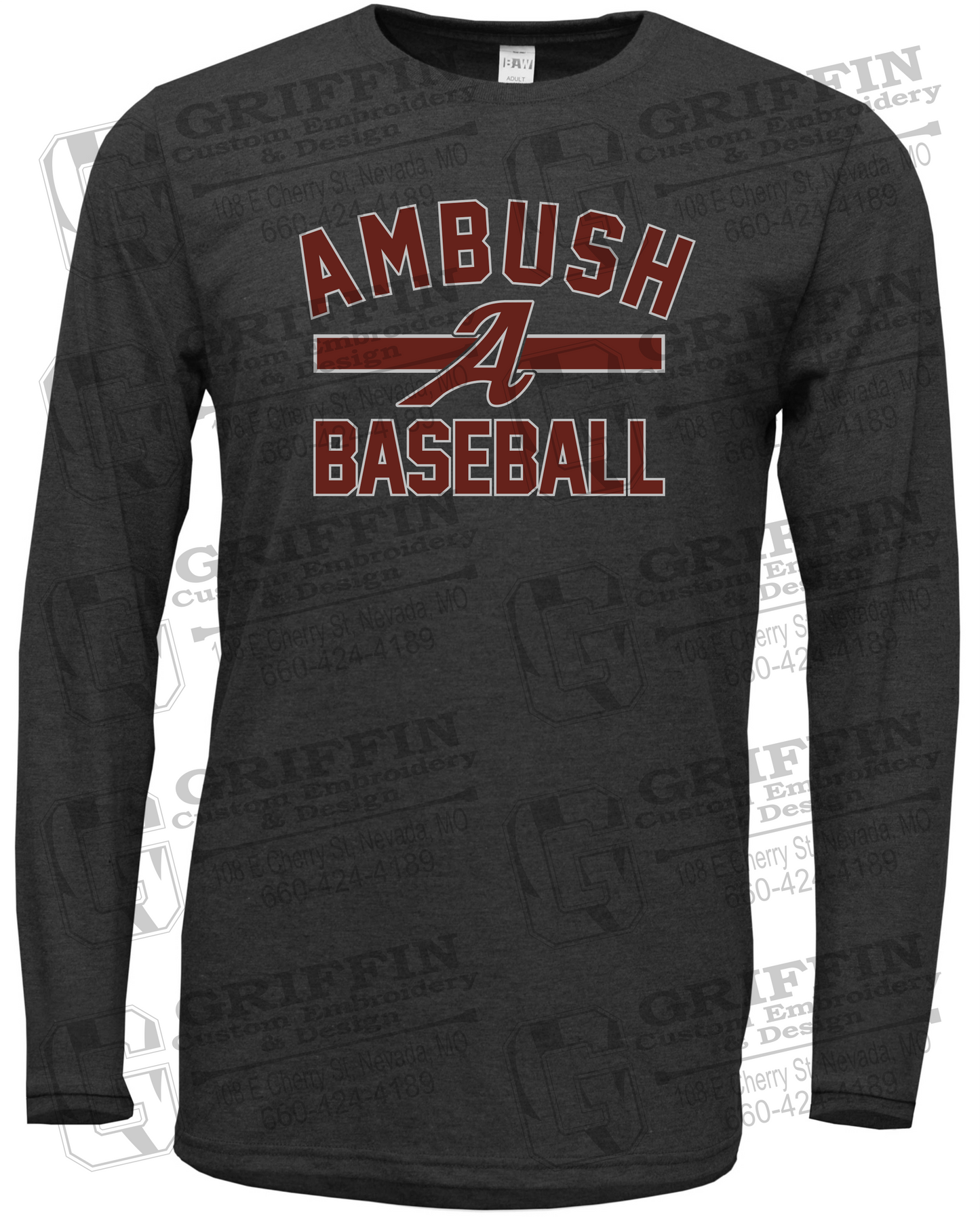 Soft-Tek Long Sleeve T-Shirt - Ambush Baseball 25-A