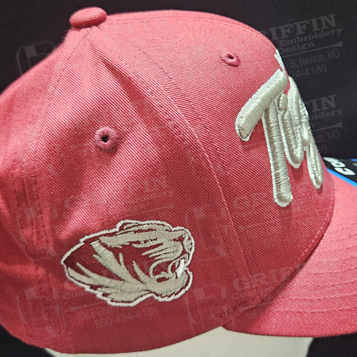 3D Embroidered Pennant Snapback Cap - Cardinal w/ Nevada Tigers