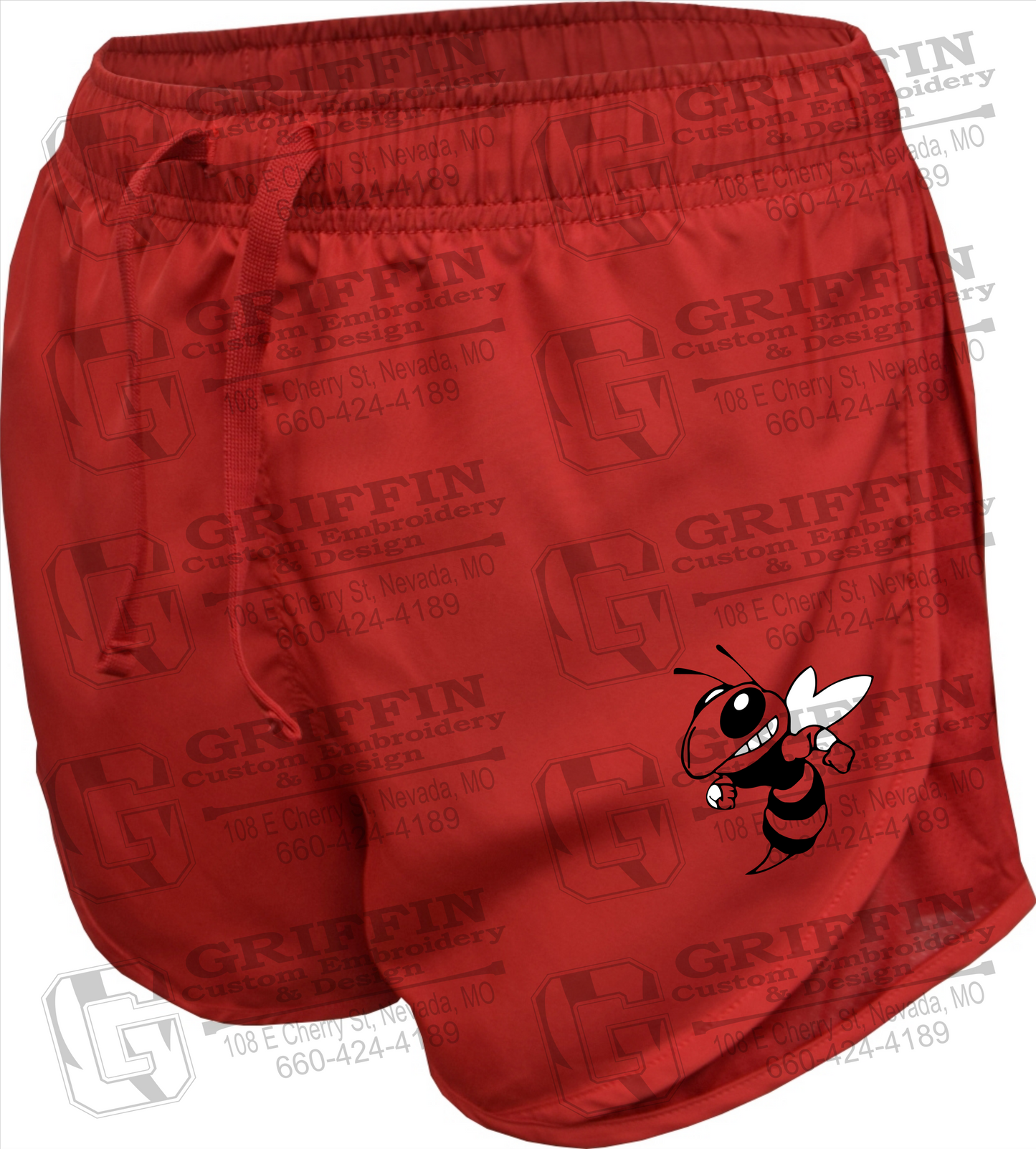 Womens/Girls Running Shorts - Hume Hornets Logo