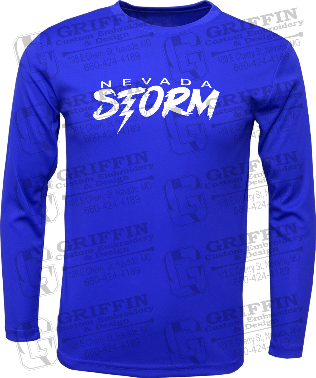 Dry-Fit Long Sleeve T-Shirt - Basketball - Nevada Storm