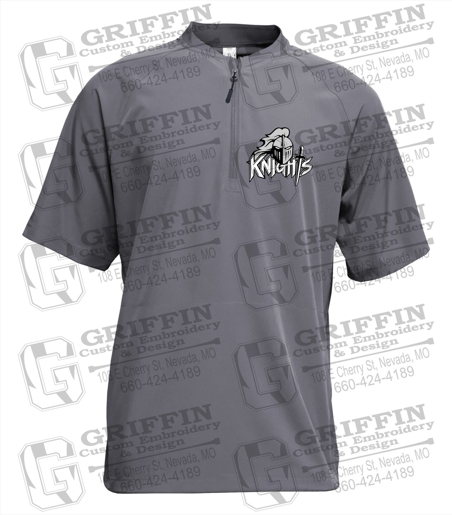 Short Sleeve Cage Jacket - NEVC Knights Full Logo