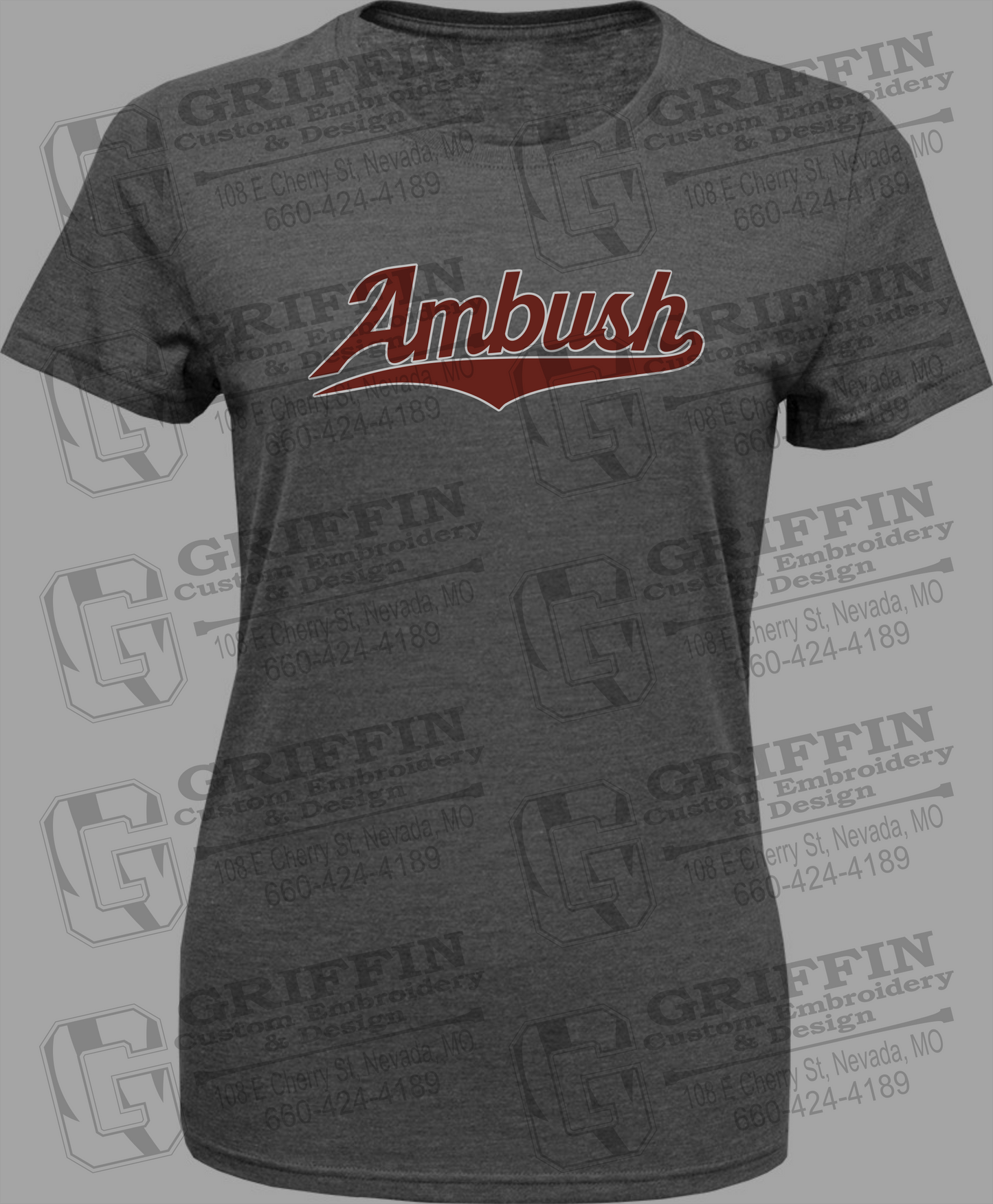Womens Tri-Blend T-Shirt - Ambush Baseball