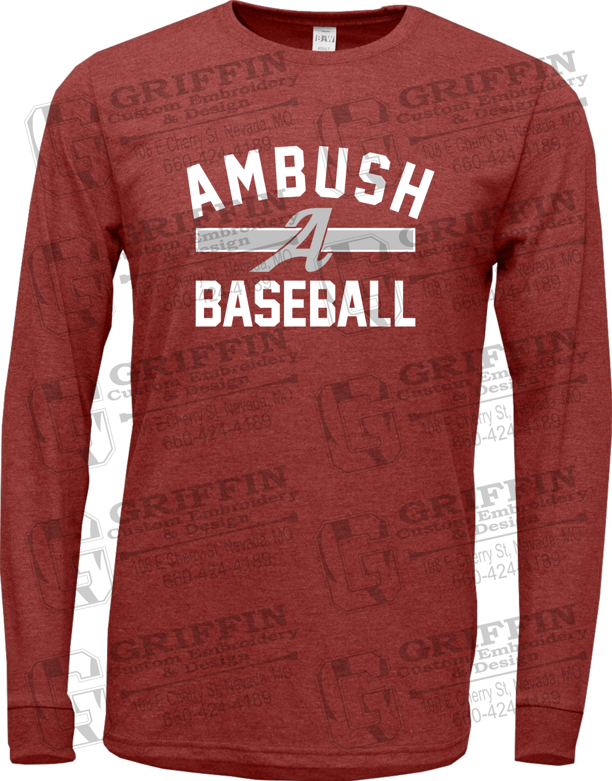 Soft-Tek Long Sleeve T-Shirt - Ambush Baseball 25-A
