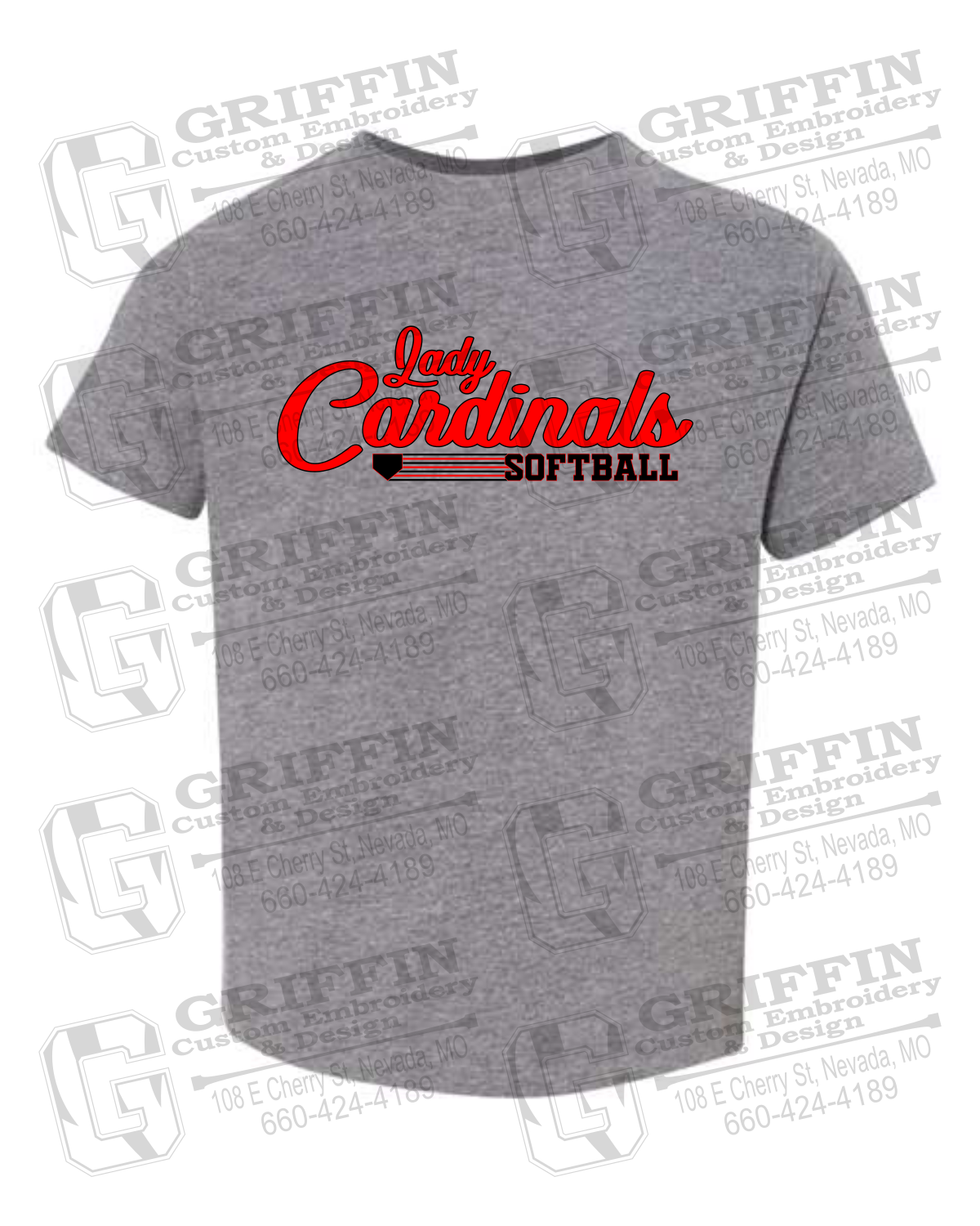 Toddler/Infant Cotton T-Shirt - Lady Cardinals Softball 26-B