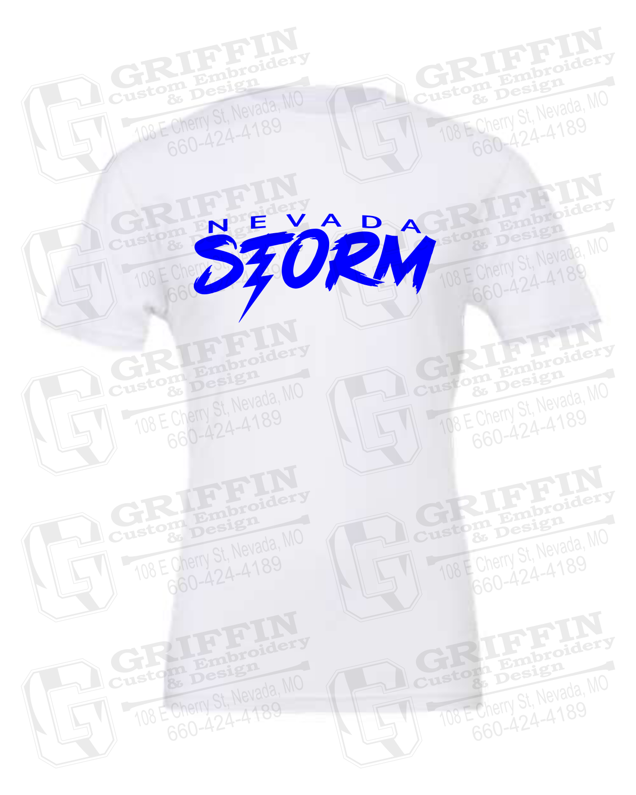 Cotton Short Sleeve T-Shirt - Basketball - Nevada Storm
